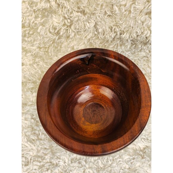 Handcrafted Turned Wooden Bowl - Picture 4 of 6